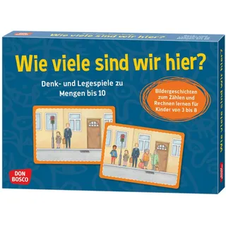 Wie viele sind wir hier? Bildergeschichten zum Zählen und Rechnen lernen für Kinder von 3 bis 8: Denk- und Legespiele zu Mengen in der Mathematik. ... (Denk- und Legespiele für Kinder)