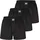 Lousy Livin Boxershorts unifarben schwarz L 3er Pack