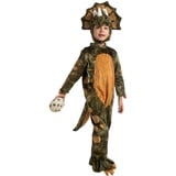 Spooktacular Creations Halloween Kind Triceratops Kostüm, braun Unisex Kleinkind Kinder realistische Dinosaurier Onesie Jumpsuit für Carnival Dress Up Party