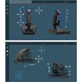 Hori HOTAS Flight Control System Controller Schwarz PC