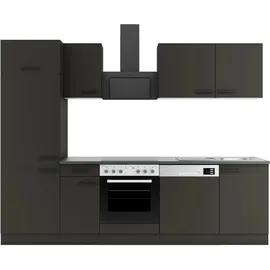 OPTIFIT Küchenzeile Madrid420 270 cm grau