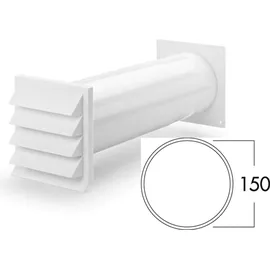 Naber K-Klima-R 150/150 Mauerkasten weiß