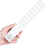 BLS LED-Schrankleuchte, 36-LED-Bewegungsmelder, Unterschrank-Lichter, große 1500-mAh-LED-Lichter, wiederaufladbar, batteriebetrieben, batteriebetrieben, Schrankleuchte, zum Aufkleben, kabellose