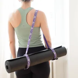 Bodhi Yogamatten-Tragegurt gemustert, olive grün No Size