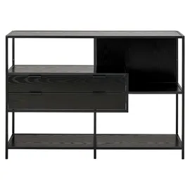 Actona Seaford Raumteiler 114 x 35 x 78 cm Schwarz