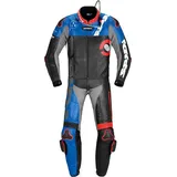 Spidi DP-Progressive Touring Lederkombi - Schwarz/Rot/Blau/Grau / 46