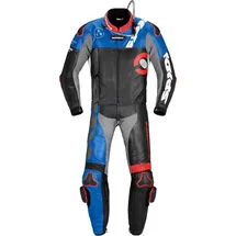 Spidi DP-Progressive Touring Lederkombi - Schwarz/Rot/Blau/Grau / 46