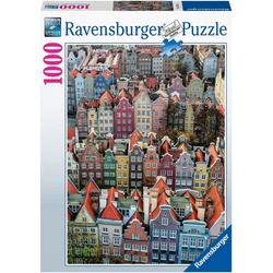 Ravensburger Puzzle Danzig in Polen, 1000 Puzzleteile, FSC® - schützt Wald - weltweit; Made in Germany bunt