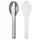 Mepal - Besteck 3-teilig Ellipse - Besteck-Set für unterwegs - Bestehend aus Messer, Gabel & Löffel - Besteck-Set mit Reiseetui - Edelstahl - Nordic Sage