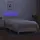 vidaXL Boxspringbett mit Matratze & LED Creme 90x190 cm Stoff