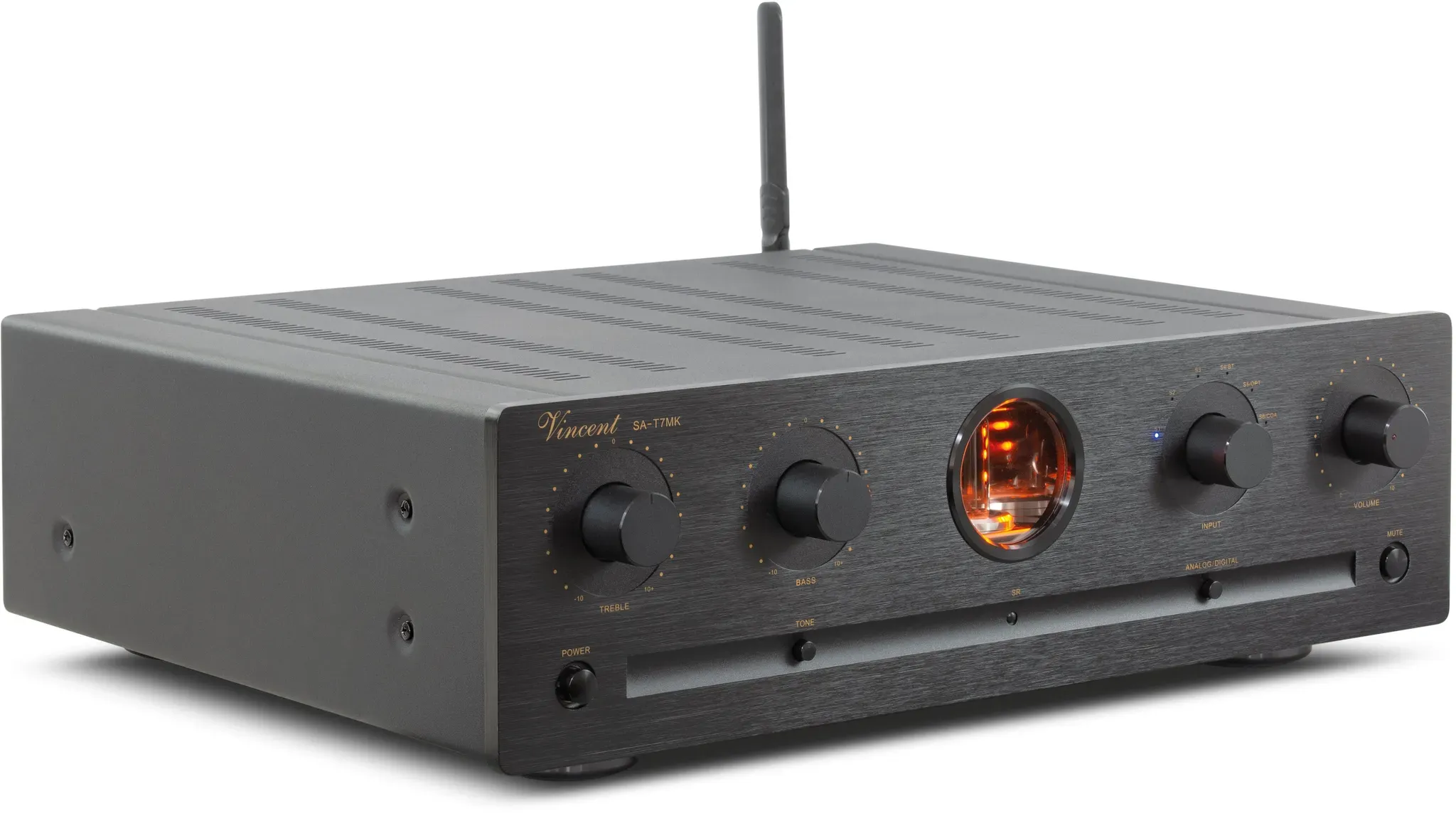 Vincent SA-T7 MK Stereo Röhren-Vorstufe / Schwarz