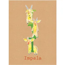KOMAR Wandbild ABC Animal I 40 x 50 cm