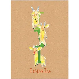 KOMAR Wandbild ABC Animal I 40 x 50 cm