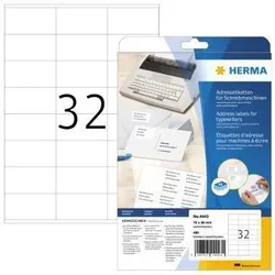 Herma Etikett 4443 für Adressen 70x36mm weiß 480 St./Pack.