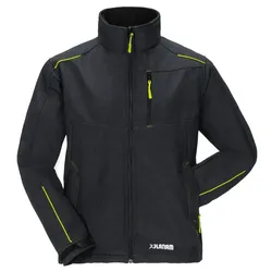 Winter-Softshelljacke "NEON" Outdoor - M - dunkelgrau/grün