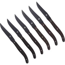 Laguiole Steak Knives 6 pcs black