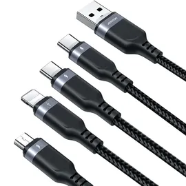 Joyroom Multi-Use Series 4in1 USB-A - USB-C / USB-C / Lightning / micro USB cable 1,2m