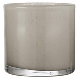 ib laursen Topf Venecia durchgefärbtes Glas, Höhe 12, Ø 12 cm, grau