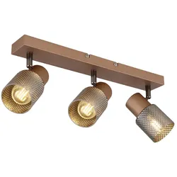 Deckenlampe Deckenstrahler Schlafzimmerlampe verstellbar kaffeefarben L 41 cm