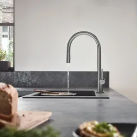 Hansgrohe Talis M54 Einhebel-Küchenmischer 210 Brushed Black Chrome