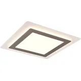 Trio Morgan 1 LED eckig Nickel matt 4,2 x 45 x 45 cm