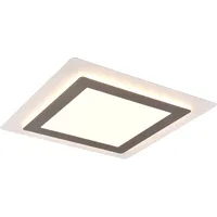 Trio Morgan 1 LED eckig Nickel matt 4,2 x 45 x 45 cm