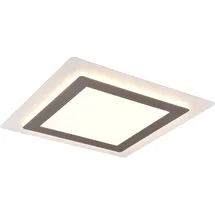 Trio Morgan 1 LED eckig Nickel matt 4,2 x 45 x 45 cm