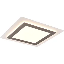 Trio Morgan 1 LED eckig Nickel matt 4,2 x 45 x 45 cm