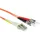 Act 15 meter LSZH Multimode 62.5/125 OM1 fiber patch cable duplex with LC ST connectors. Lc-st 62.5/125 om1 dup 15.00m (RL7015)