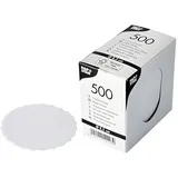 Papstar Tropfdeckchen rund Ø 8,5 cm 500 St. Weiß