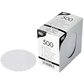 Papstar Tropfdeckchen rund Ø 8,5 cm 500 St. Weiß