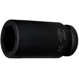 Bahco Long Series 3/4 ́ ́-1.1/2 ́ ́ Hexagonal Profile And Phosphate Finish Schlagschrauber-nuss - Multicolor - One Size