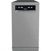 Hotpoint HA3FC10BS7A0S, Freistehend, Single (45 cm breit), Edelstahl, Schwarz, Tasten, 1,3 m
