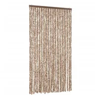 VidaXL Fliegenvorhang Beige und Weiß 100x220 cm Chenille