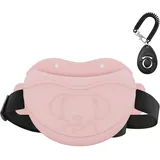 AWINNER Leckerli-Tasche für Hunde, Premium-Silikon, verbesserte 4 starke Magnete, verbesserter Magnetverschluss, verstellbarer Hüftgurt, ideal für Welpentraining und Spaziergänge im Freien, Rosa