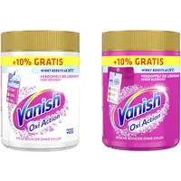 Vanish Oxi Action 605g Fleckenentferner Pulver Mix-Pack - 1 x 605g Powerweiss Pulver & 1 x 605g Wäsche Booster für Bunte Wäsche