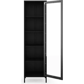 Jan Nowak Vitrine Luigi 50 x 180 x 35 cm Schwarz