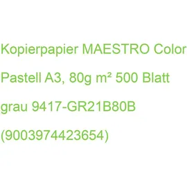 MAESTRO color MAESTRO color, A3, 80g 500Bl grau