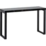 FineBuy Konsolentisch FineBuy Anrichte 120cm Marmor Optik Flurtisch Schwarz Schreibtisch