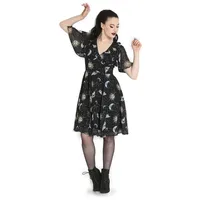 Hell Bunny Solaris Kleid A-Linien-Kleid Schwarz L