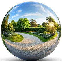 Intergarden Dekokugel Edelstahl Ø 38 cm grau