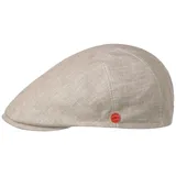 Mayser Sidney Leinen Schirmmütze Flatcap UV-Schutz 30 Handmade Made in EU Herren Sommer beige 58 cm - 58