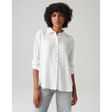 Opus Hemdbluse mit Knopfleiste Modell Fahla in weiß 34