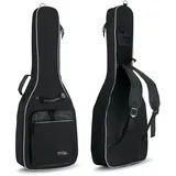 Rocktile Klassik-Gitarrentasche 3/4 & 7/8 - gepolstert mit Rucksackgarnitur schwarz