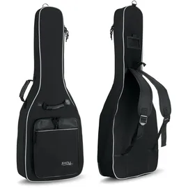 Rocktile Klassik-Gitarrentasche 3/4 & 7/8 - gepolstert mit Rucksackgarnitur schwarz