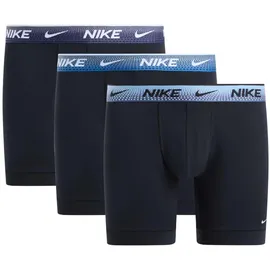 Nike Boxershorts 3er Pack Schwarz / Blau L