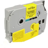 Ampertec P-Touch Band kompatibel zu TZe-S631 schwarz auf gelb