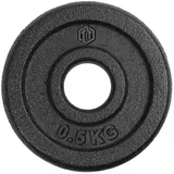 Sporttrend 24 Hantelscheiben Hantelscheibe 0,5KG Gusseisen 30/31mm, Gewichtsscheibe schwarz