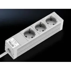 Rittal DK 7240.110 Steckdosenleiste 3-fach Aluminium 1 St.
