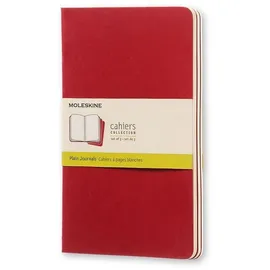Moleskine Cahier Notizbuch Pocket 3 St. rot